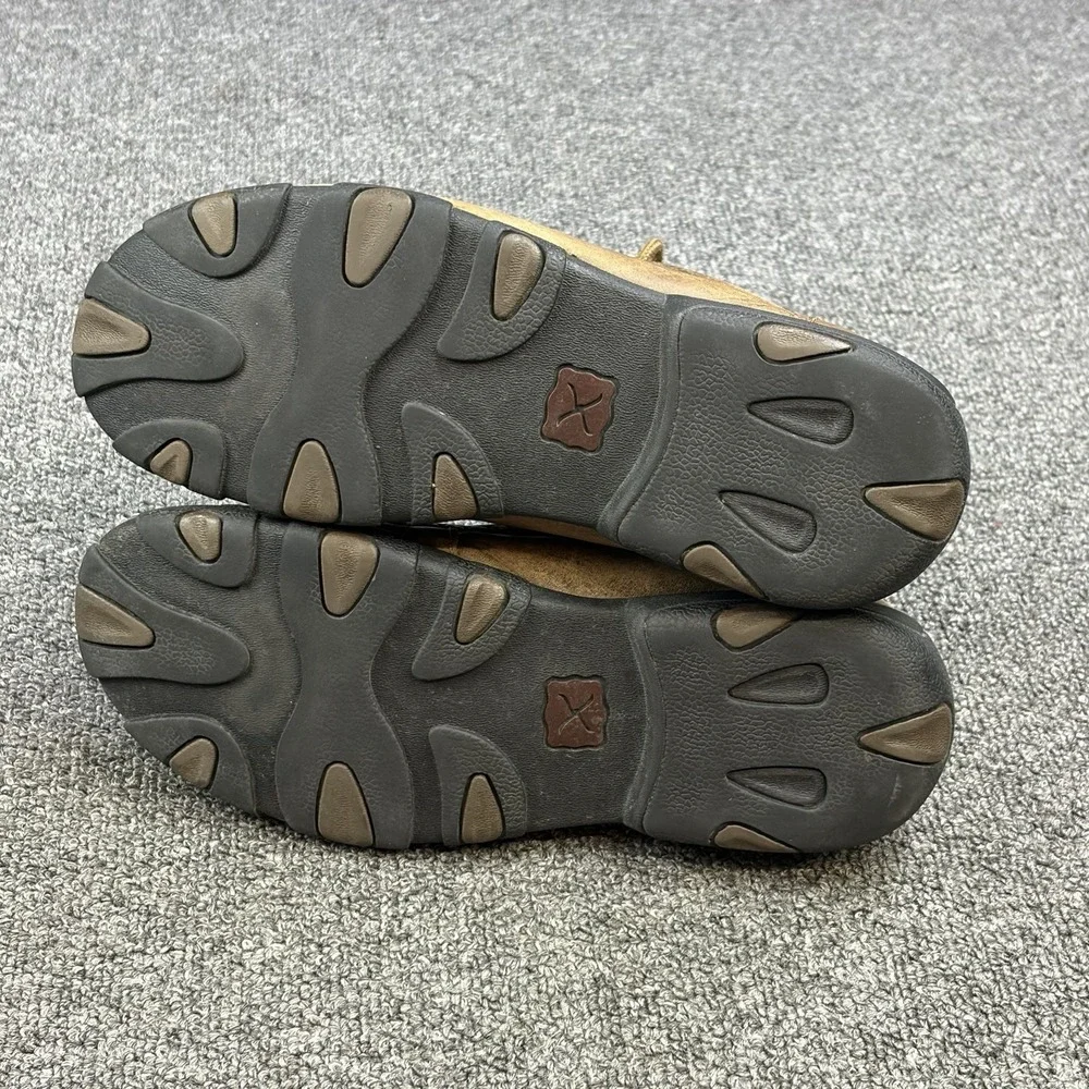 Twisted X Chukka‎ Driving Moc Bomber Brown Leather Shoes Men's Size 4M YDM0001